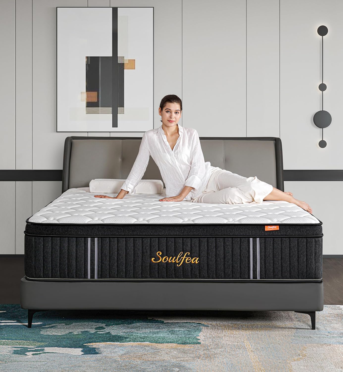 Memory Foam Mattress In A Box Queen - مرتبة كوين مقاس 12 بوصة مرتبة