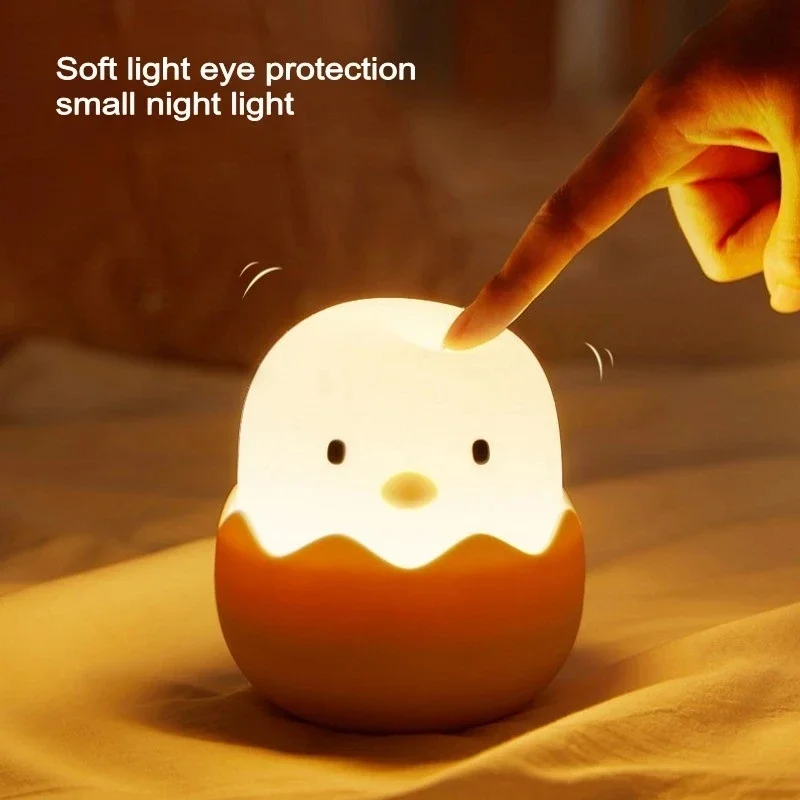 Floating Nightstand With Led Light - Led الأطفال اللمس ضوء الليل لينة