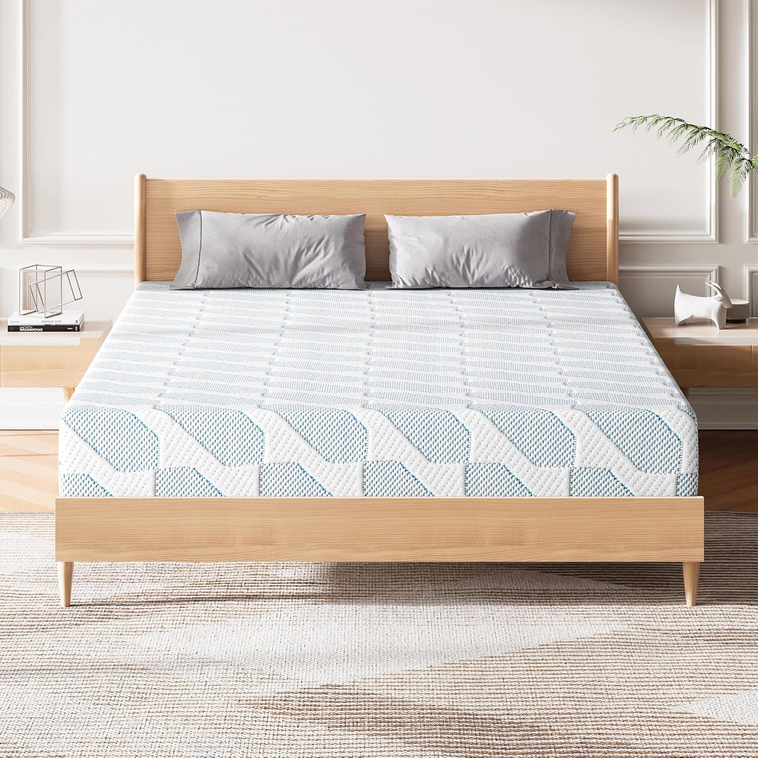 Memory Foam Mattress In A Box Queen - مرتبة بحجم كوين 10 بوصة مرتبة