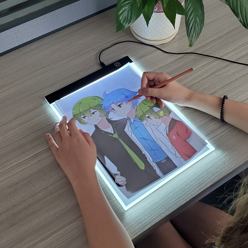 Floating Nightstand With Led Light - طاولة رسم A5 مزودة بإضاءة LED،