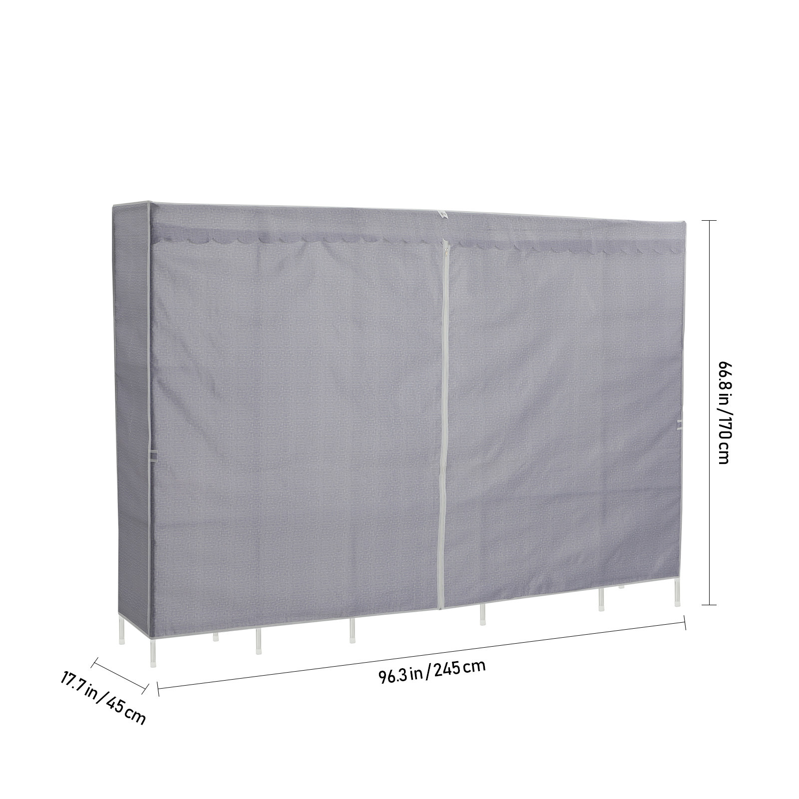 رف ملابس بغطاء، خزانة ملابس قم - مراجعة Wardrobe Closet Portable Fabric Cover وسعره