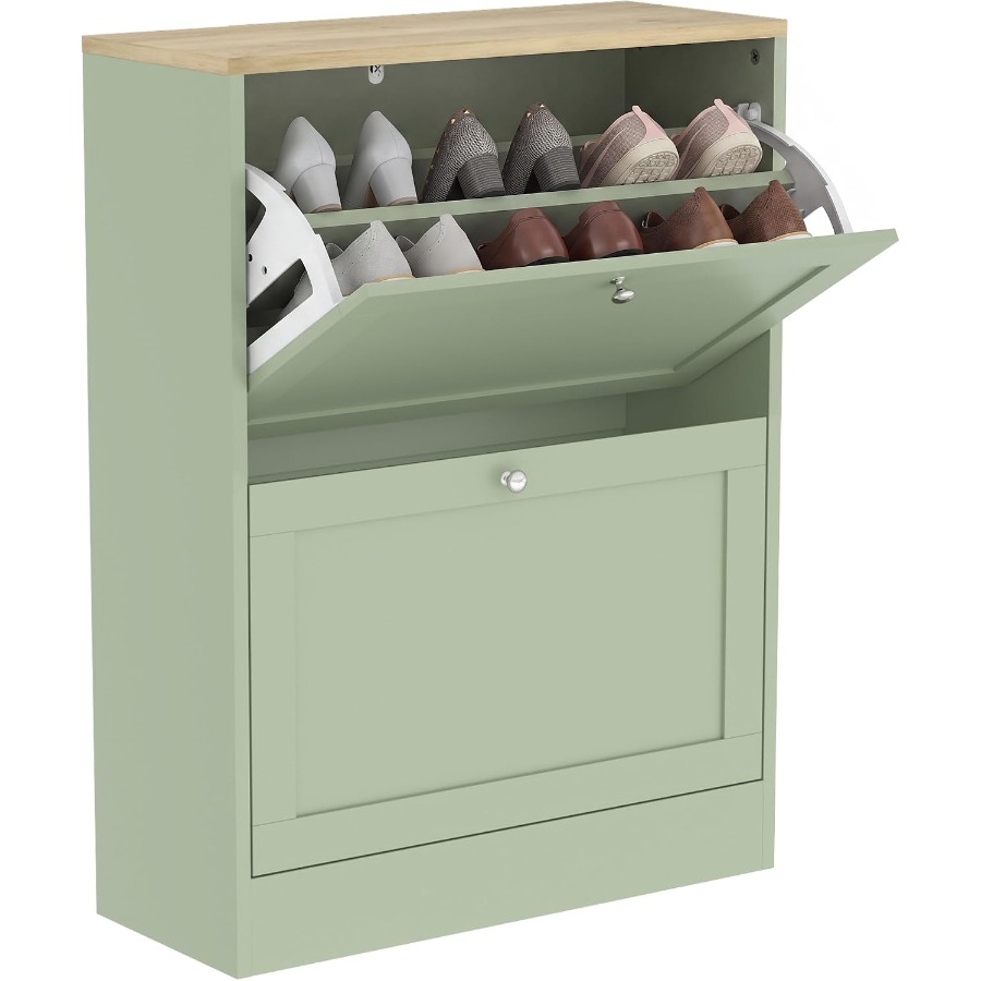 خزانة تخزين أحذية للمدخل، رف أ - مراجعة Shoe Rack Cabinet Narrow Entryway وسعره