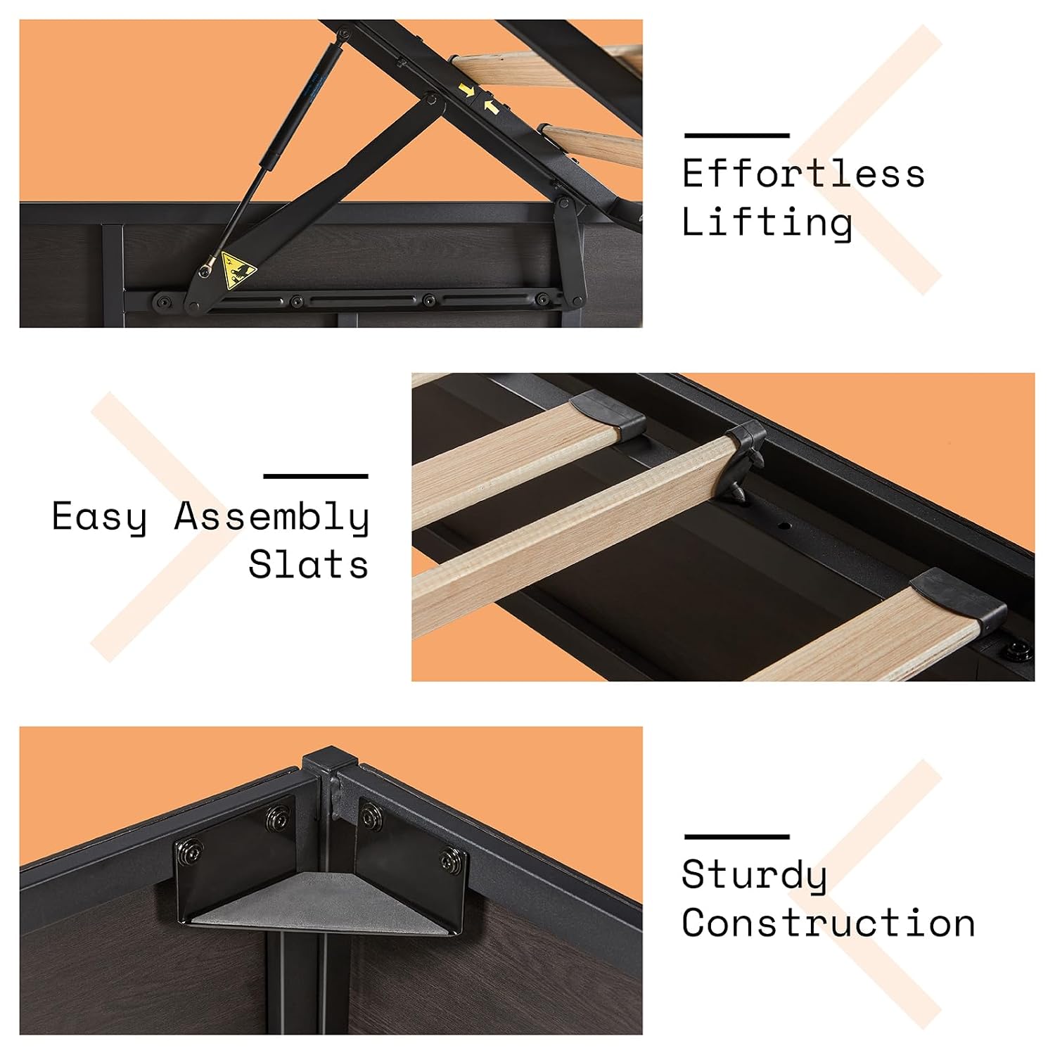 إطار سرير قابل للرفع مع مساحة  - مراجعة Gas Lift Storage Bed Hydraulic وسعره