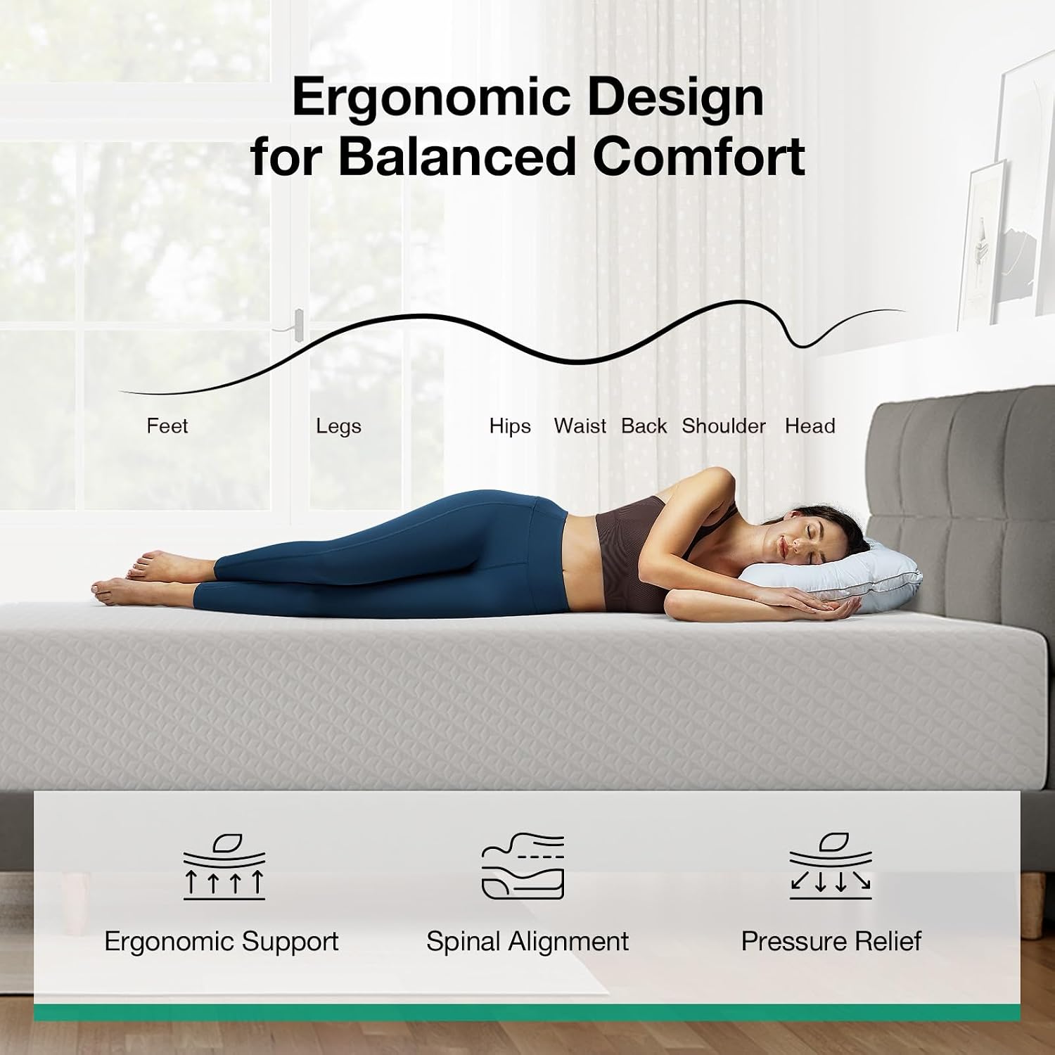مرتبة ميموري فوم بحجم كينج 12  - مراجعة Memory Foam Mattress In A Box Queen وسعره