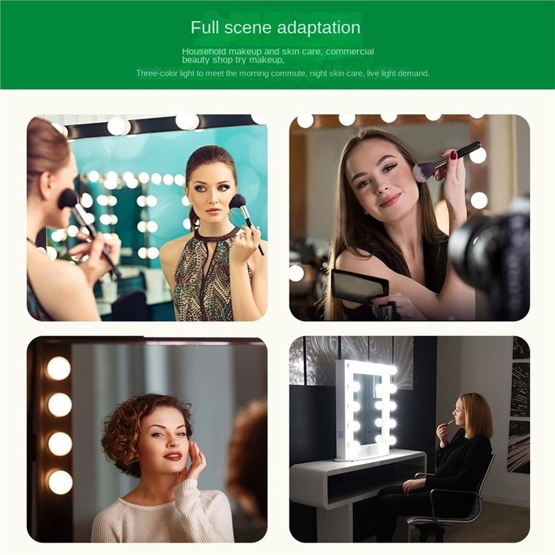 مصباح LED قابل لإعادة الشحن عب - مراجعة Dressing Table Vanity With Lighted Mirror وسعره