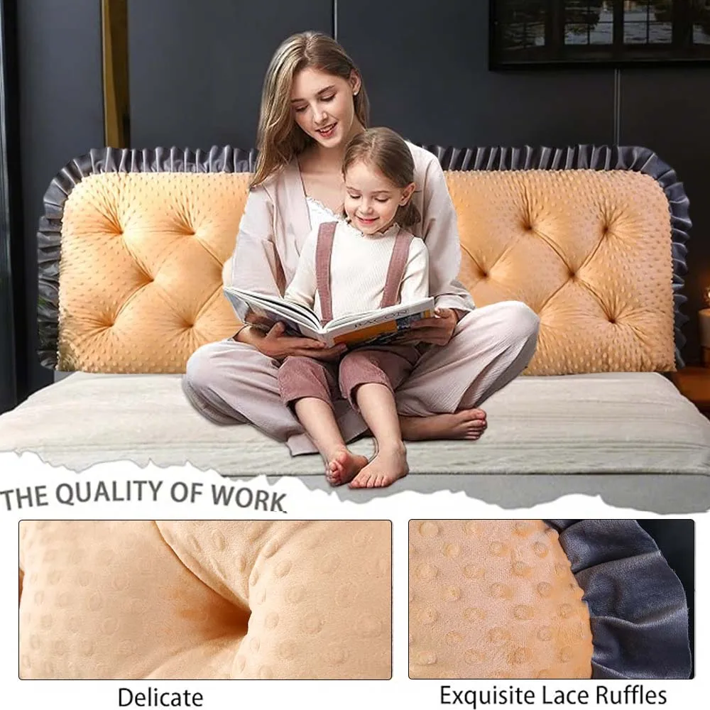 وسادة مسند رأس السرير بحواف مك - مراجعة Headboard Cushion Backrest Tatami وسعره