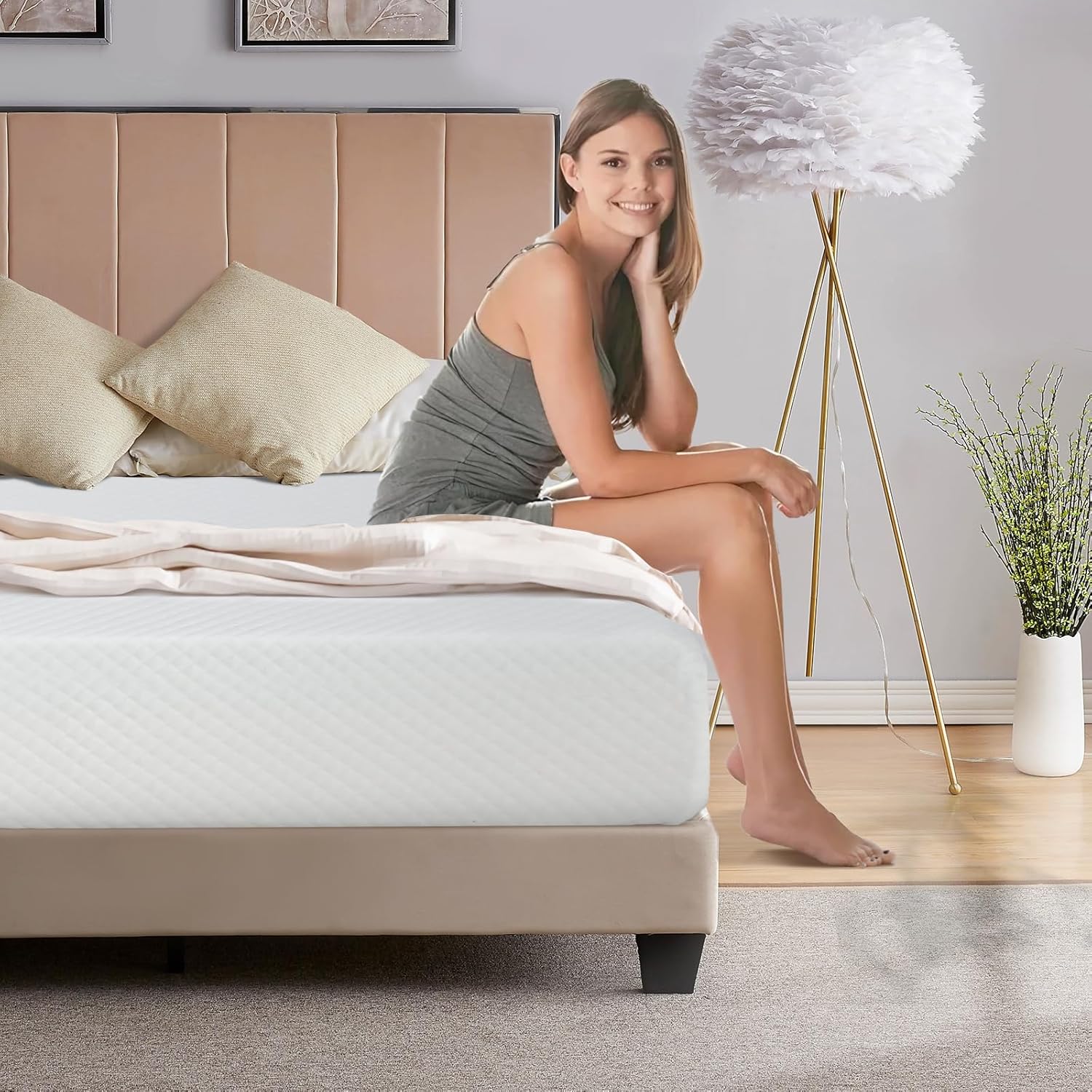 5/6/8/10/12 بوصة جل رغوة الذاك - مراجعة Memory Foam Mattress In A Box Queen وسعره