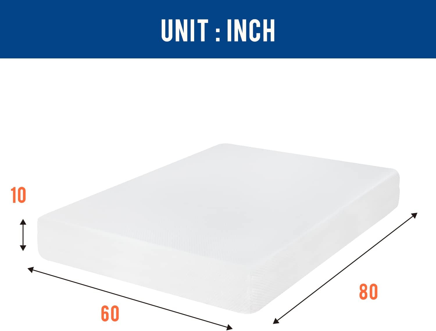5/6/8/10/12 بوصة جل رغوة الذاك - مراجعة Memory Foam Mattress In A Box Queen وسعره