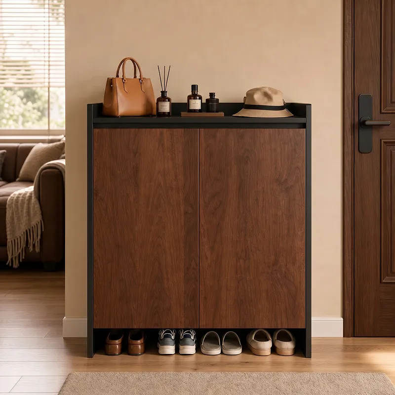 خزانة أحذية عتيقة نحيفة متعددة - مراجعة Shoe Rack Cabinet Narrow Entryway وسعره