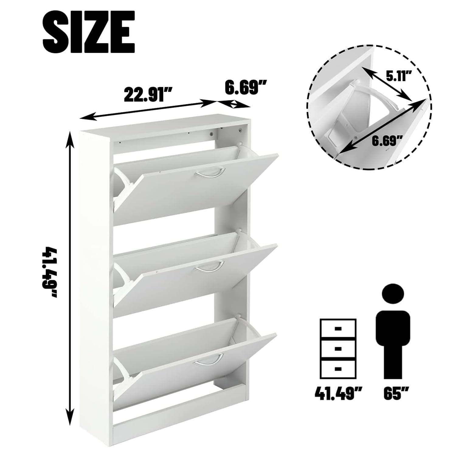 خزانة أحذية ضيقة للمداخل، وحدة - مراجعة Shoe Rack Cabinet Narrow Entryway وسعره